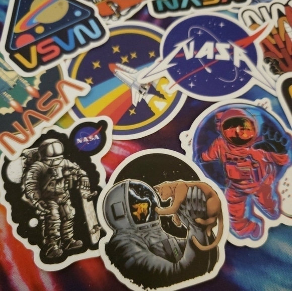 SET of 12 NASA Space Astronaut Stickers Decals - Picture 5 of 7